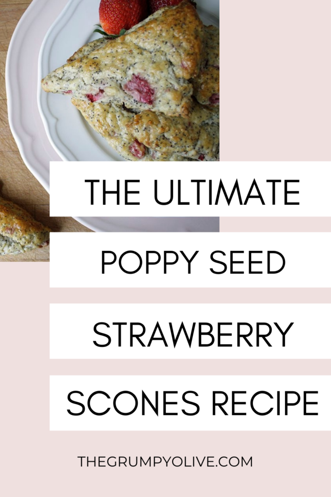 Strawberry Poppy Seed & Ginger Scones 6 SCONES