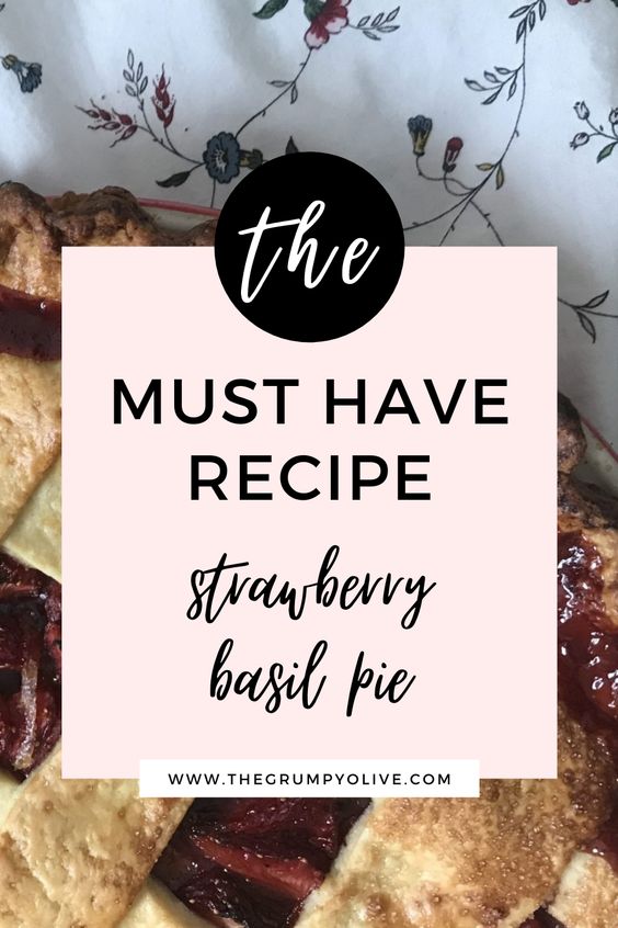 Strawberry Basil & Balsamic Pie 4 strawberry basil pie