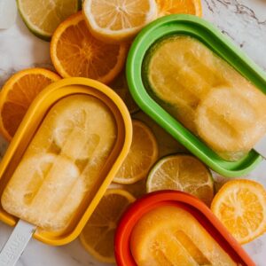 coconut water citrus popsicles