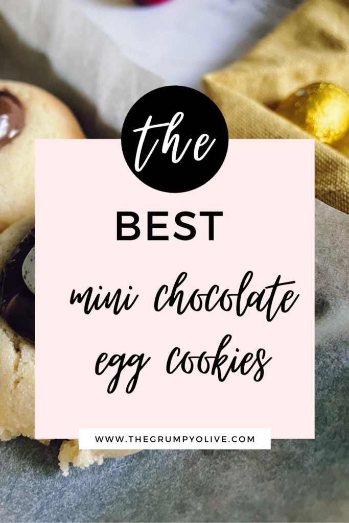 Mini Chocolate Eggs Thumbprint Cookies 5 mini egg