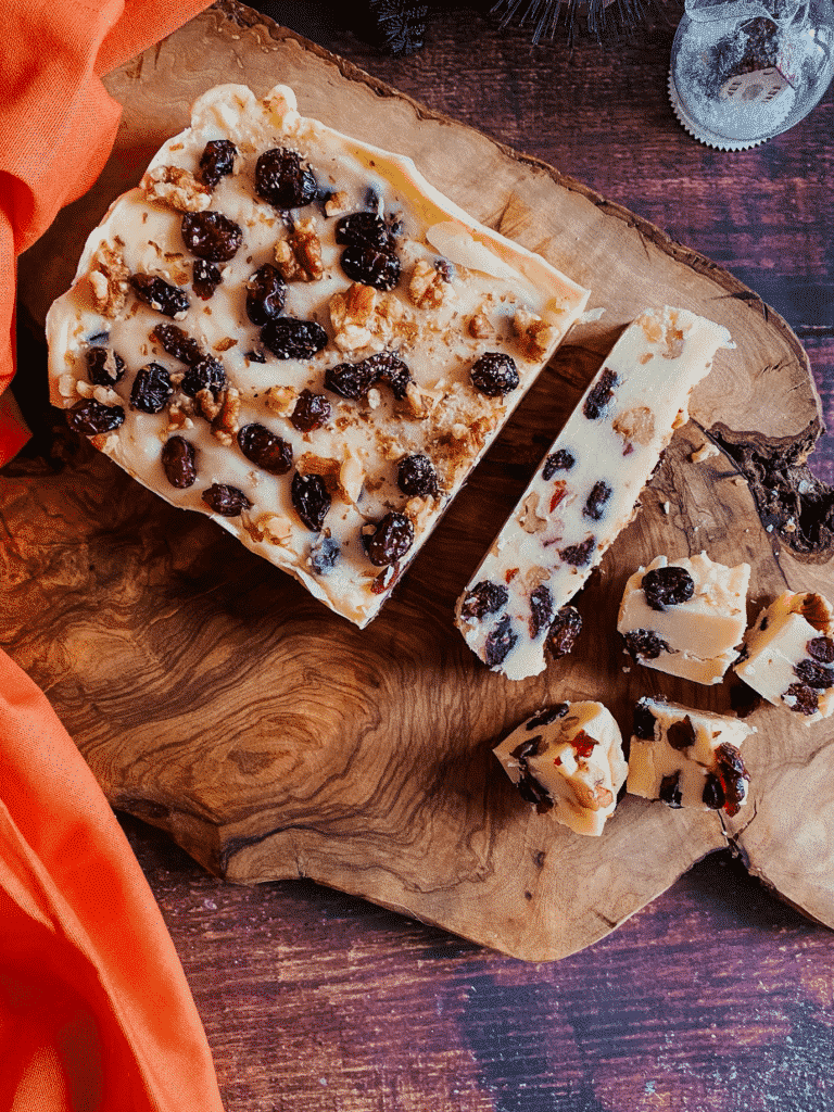 White Chocolate Fudge With Cranberries & Walnuts 4 Christmas Fudge4