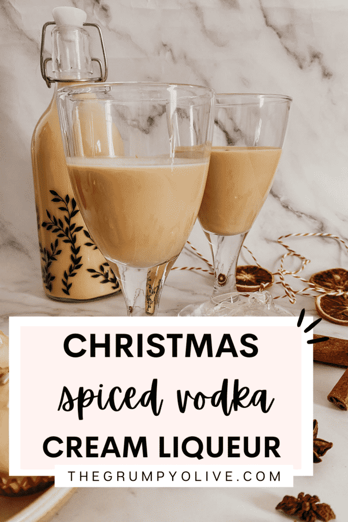 Spiced Vodka Cream Liqueur 5 GINGERBREAD SYRUP 1