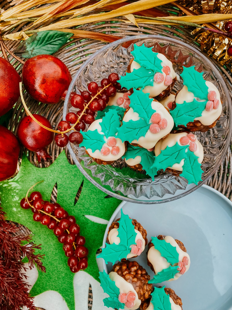 rice krispies christmas puddings