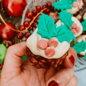 rice krispies christmas puddings