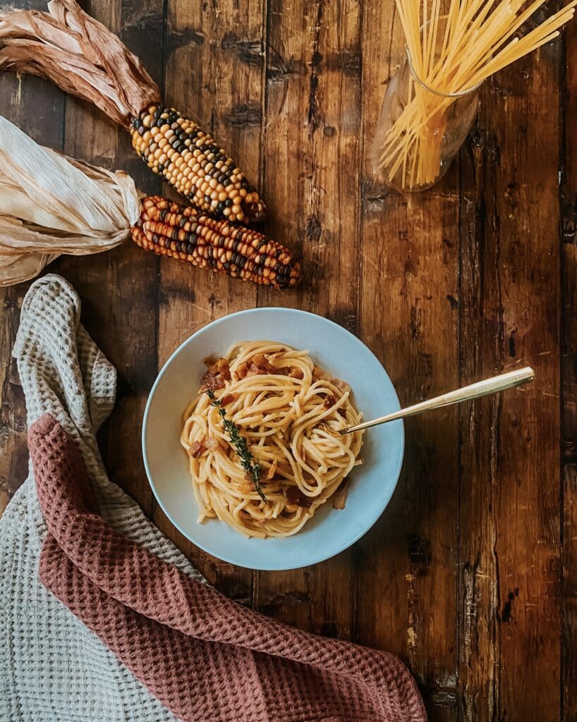 Creamy Butternut Squash Pasta With Crispy Bacon 6 IMG 2363
