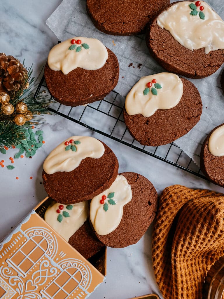 Christmas Pudding Chocolate Biscuits 1 Christmas Pudding Chocolate Biscuits