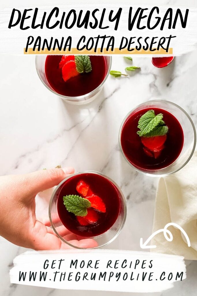 The Best Vegan Panna Cotta 8 pin image