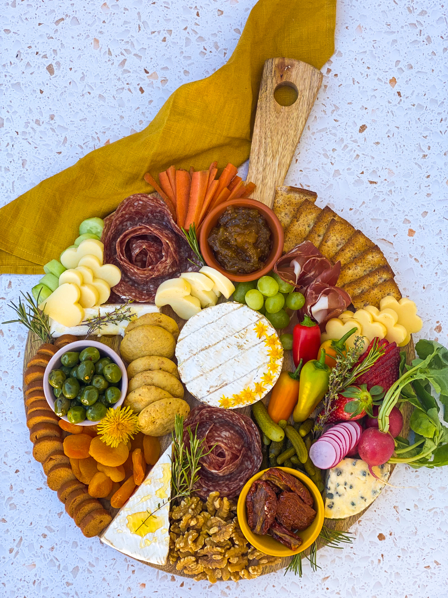 How To Create A Beautiful 10 Minutes Spring Charcuterie Board