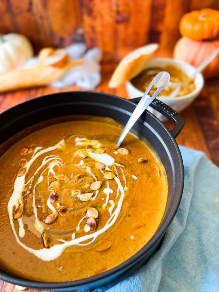 chorizo pumpkin soup 7