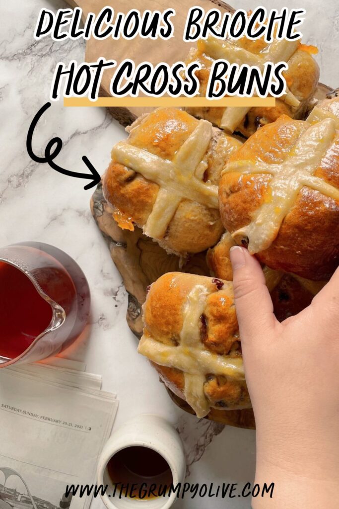 brioche hot cross buns