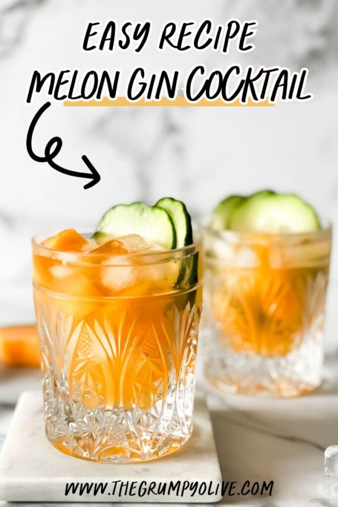 Delicious Melon Gin Cocktail with Cucumber 9 melon gin cocktail