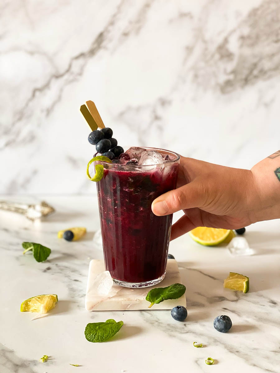 Delicious Blueberry Mojito Mocktail Recipe