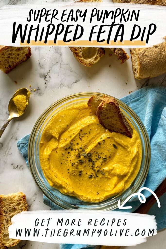 5 Ingredients Pumpkin Whipped Feta Dip, Delicious Fall Dip 8 pumpkin whipped feta dip 1